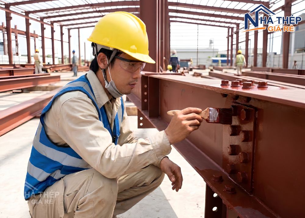 Tìm hiểu quy trình bảo dưỡng kết cầu nhà kho khung thép tiền chế định kỳ