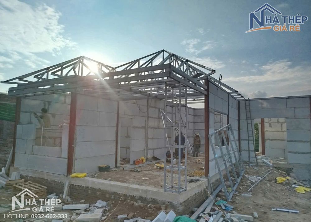 dự án thi công homestay khung thép