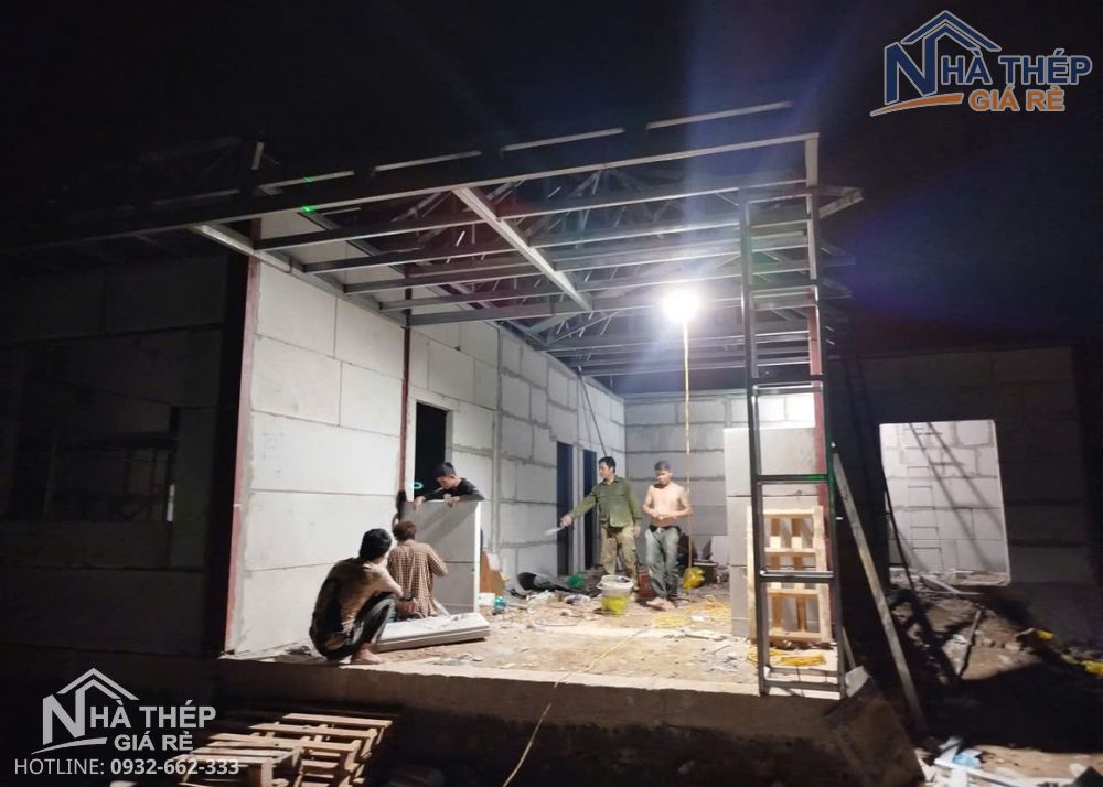 dự án thi công homestay khung thép