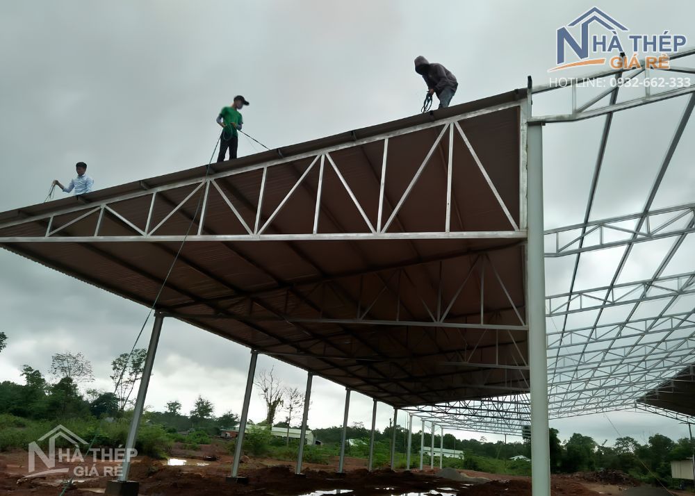 Đơn vị thi công nhà khung thép, nhà thép tiền chế tại Đông Anh, Hà Nội