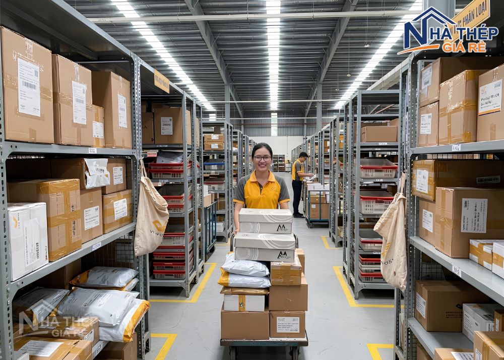 nhà kho thép tiền chế