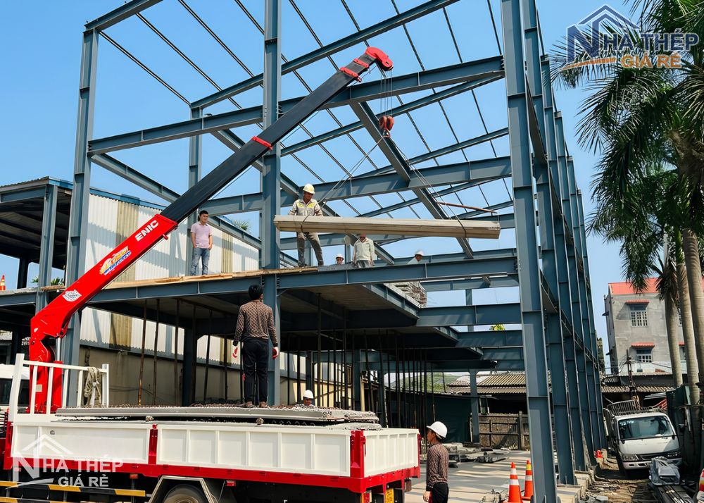 Đội ngũ thi công nhà khung thép, nhà thép tiền chế tại Thanh Trì