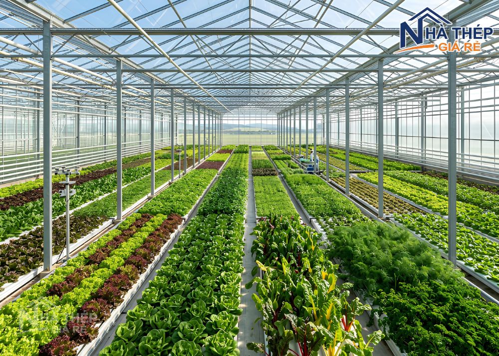 Báo giá thi công nhà kính khung thép cập nhật chi tiết và mới nhất năm 2026