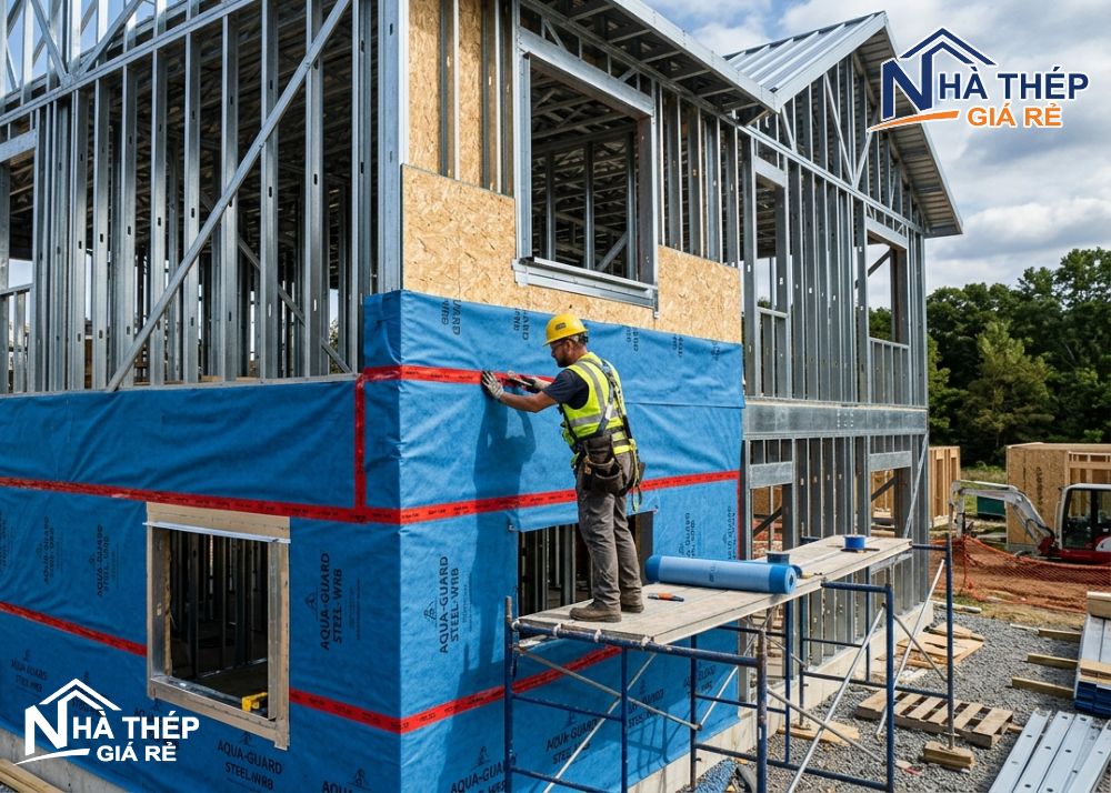 phương pháp chống thấm cho nhà khung thép