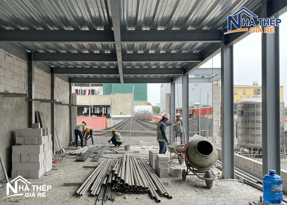 Nhà khung thép có bị thấm nước không? Phương pháp chống thấm nhà khung thép