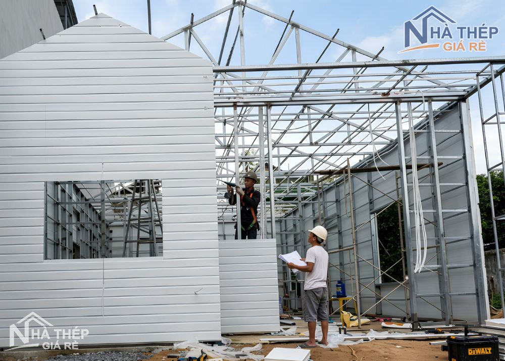 Đội ngũ thi công nhà thép tiền chế trọn gói tại Tuyên Quang – Uy tín, chuyên nghiệp, tối ưu chi phí