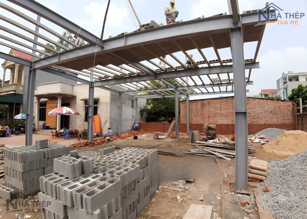 Đơn vị thi công nhà thép tại Sóc Sơn – Giải pháp kết cấu chắc chắn, thi công nhanh, tối ưu chi phí