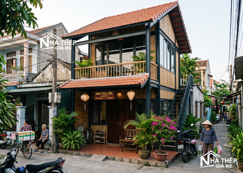 Thi công nhà trọ, homestay khung thép giá rẻ