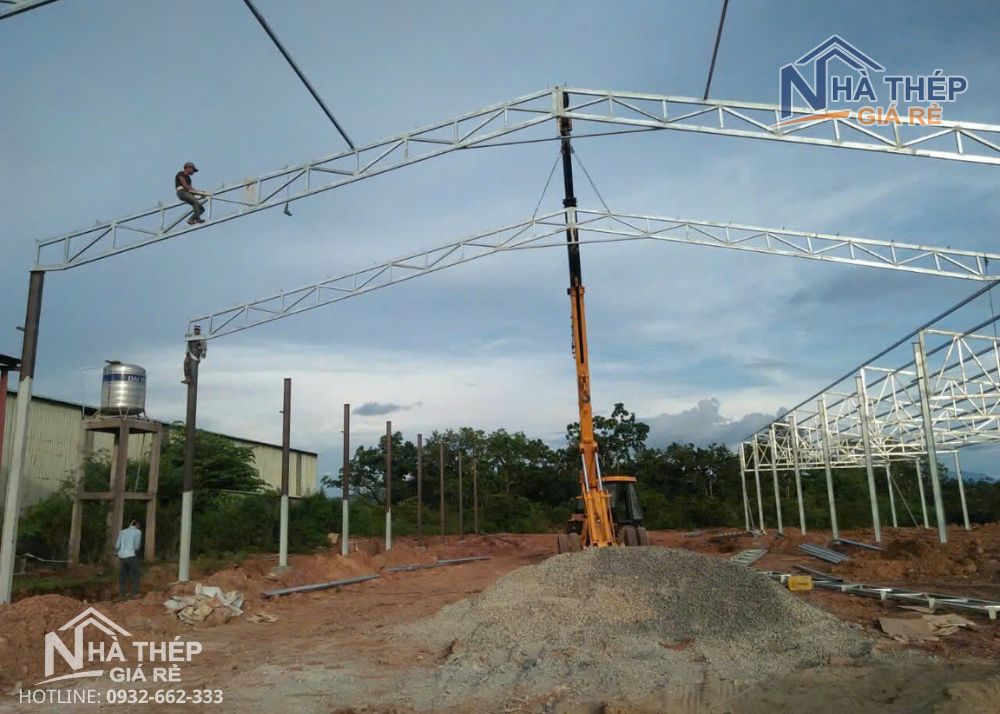 Dự án thi công nhà xưởng quy mô khoảng 2000m² tại Đông Anh, Hà Nội