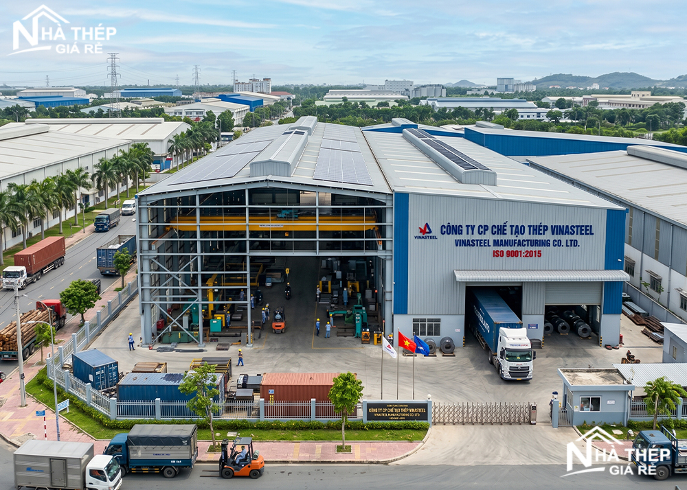 Thi công nhà xưởng khung thép giá rẻ