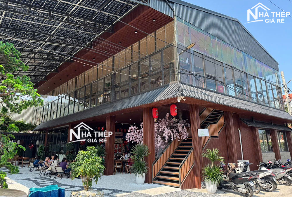 thi công quán cafe khung thép nên ưu tiên vào công năng trước tiên