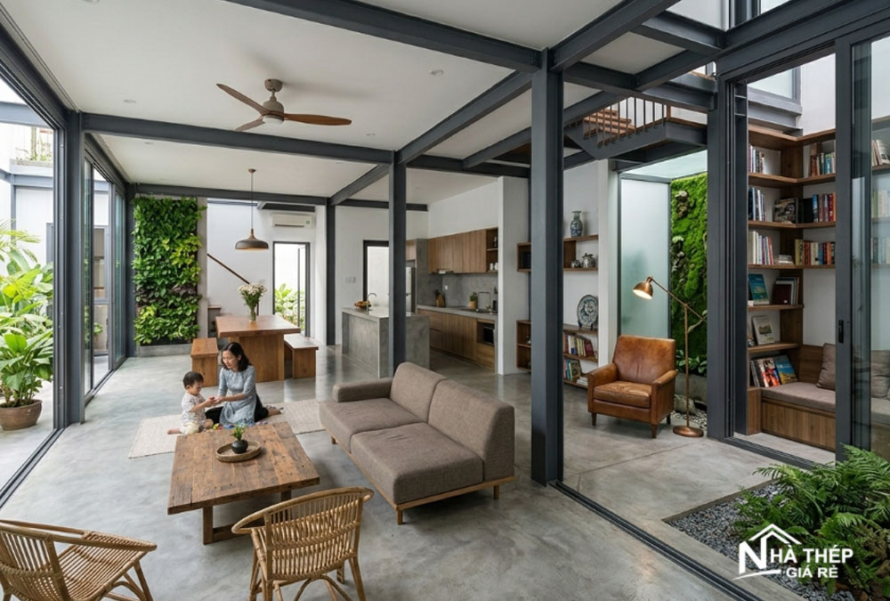 Kinh Nghiệm Thiết Kế Nhà Khung Thép Đẹp Và Tối Ưu Không Gian, Công Năng