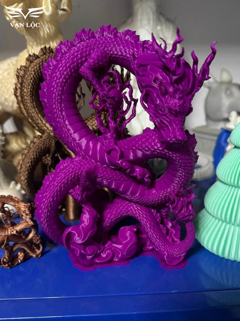 in 3d mô hình tượng rồng