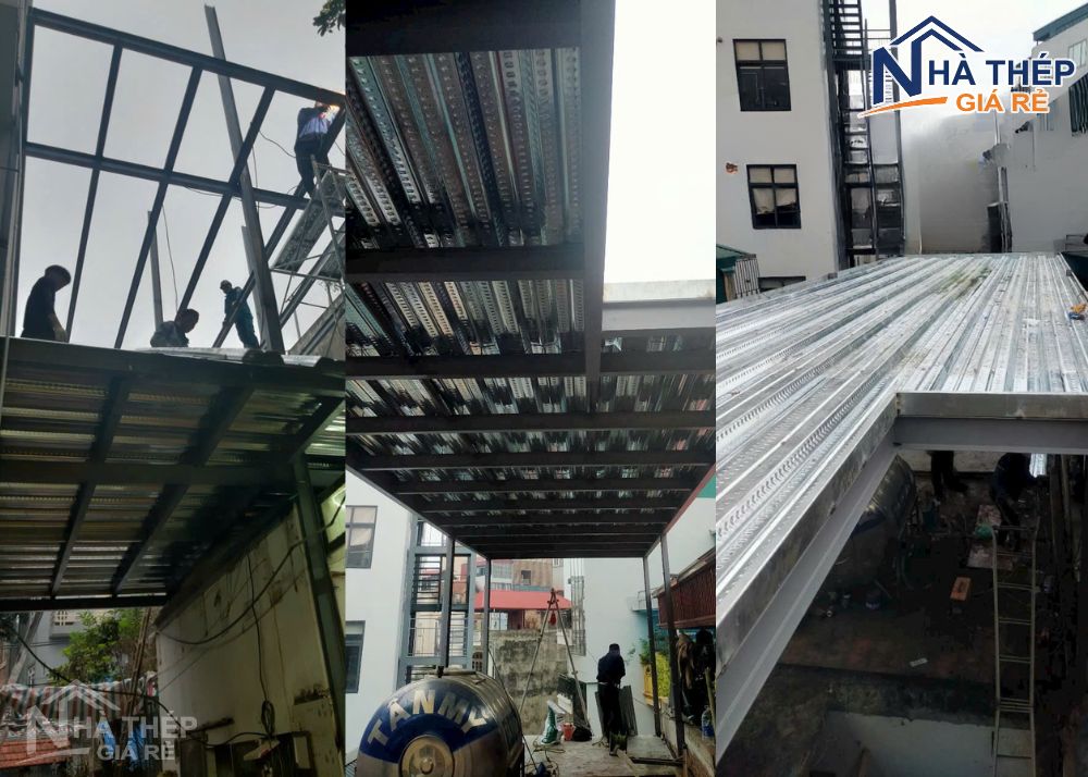 Dự án thi công nhà khung thép I250 kết hợp sàn Deck hiện đại, nhanh chóng, bền vững