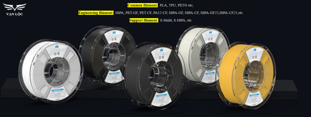 MINGDA MD-1000D có nhiệt độ đầu nóng cao cho phép in các vật liệu cấp kỹ thuật