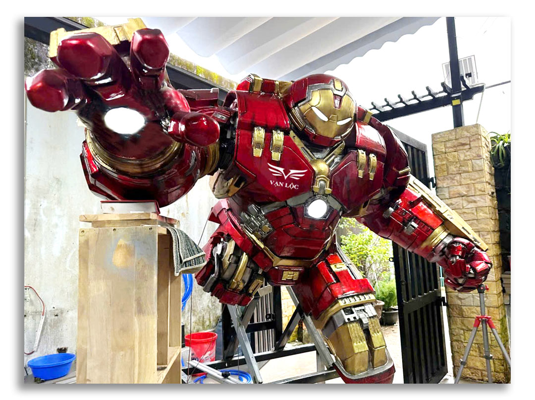 in 3d mô hình nhân vật Hulkbuster