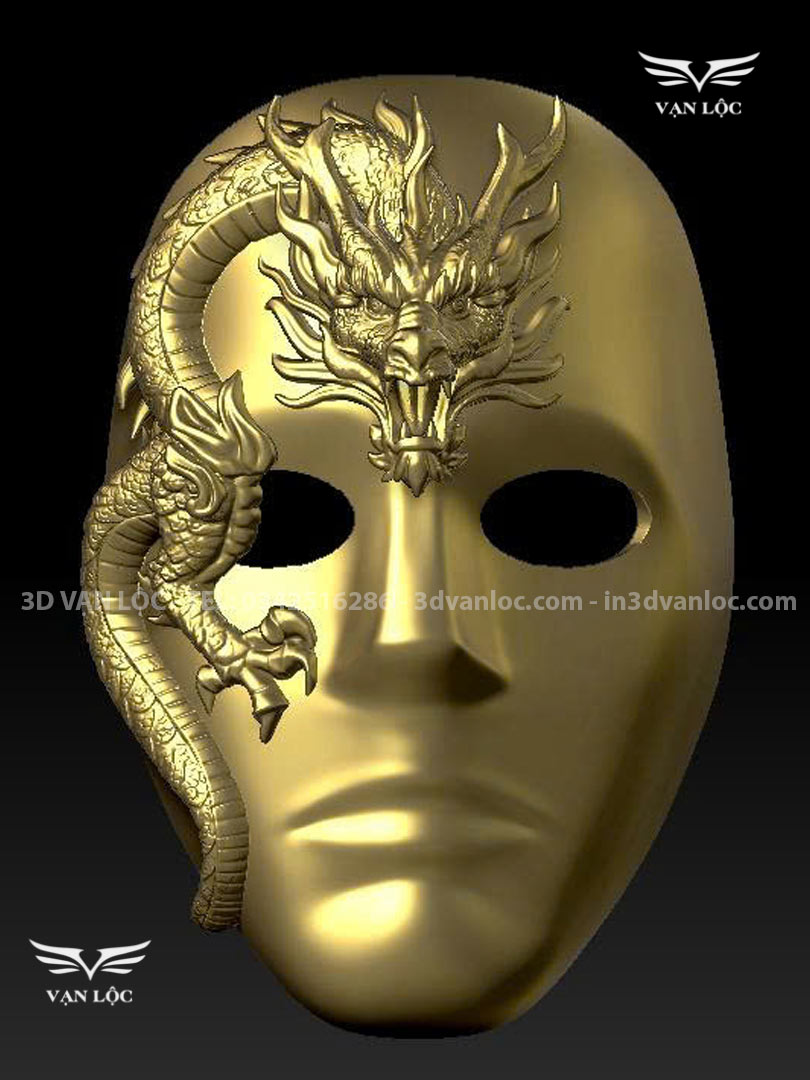 Hoàn Thiện In 3D Mặt Nạ Rồng