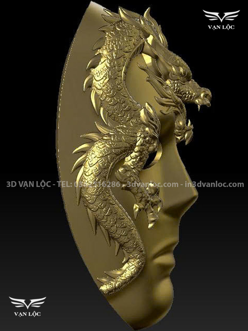 Hoàn Thiện In 3D Mặt Nạ Rồng