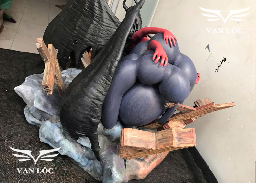  3D Vạn Lộc đã hoàn thiện Mô Hình In 3D Nhân Vật Nico Robin vs Black Maria