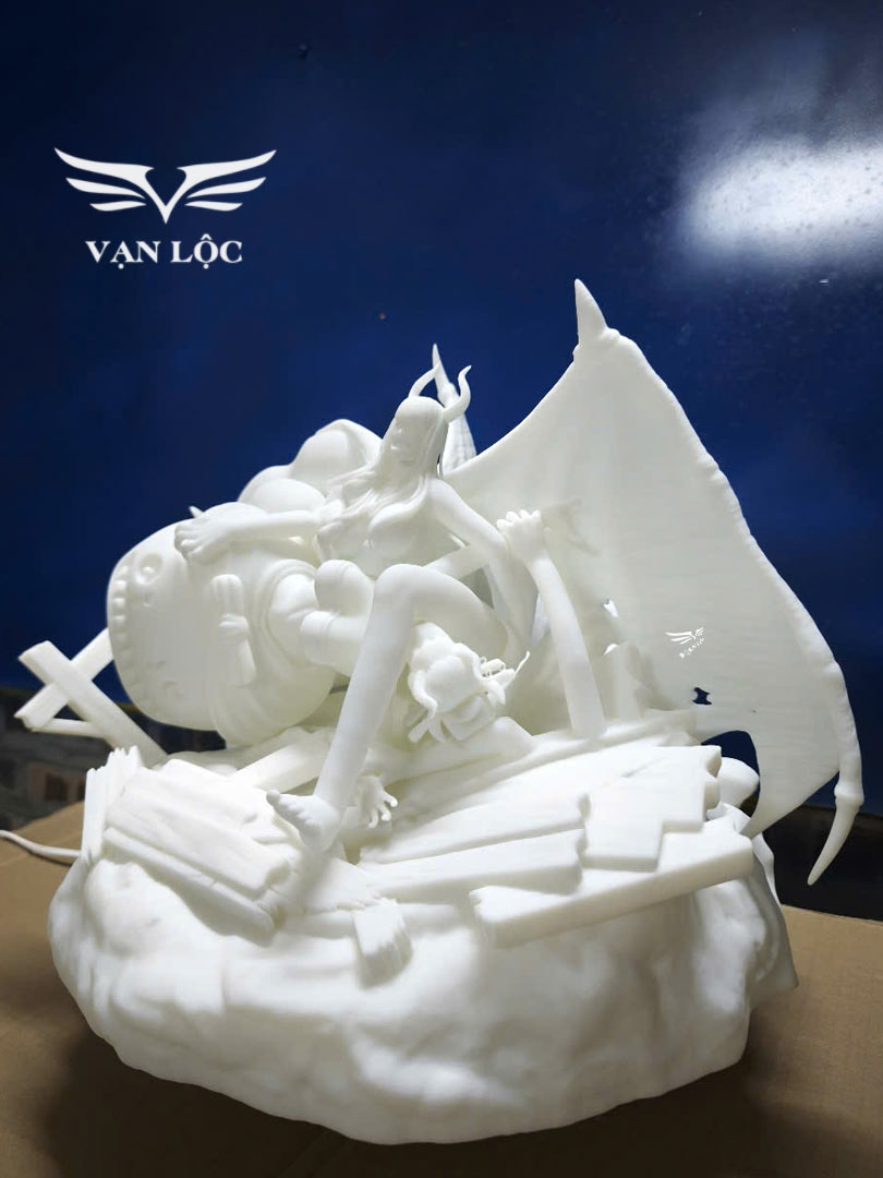  3D Vạn Lộc đã hoàn thiện Mô Hình In 3D Nhân Vật Nico Robin vs Black Maria