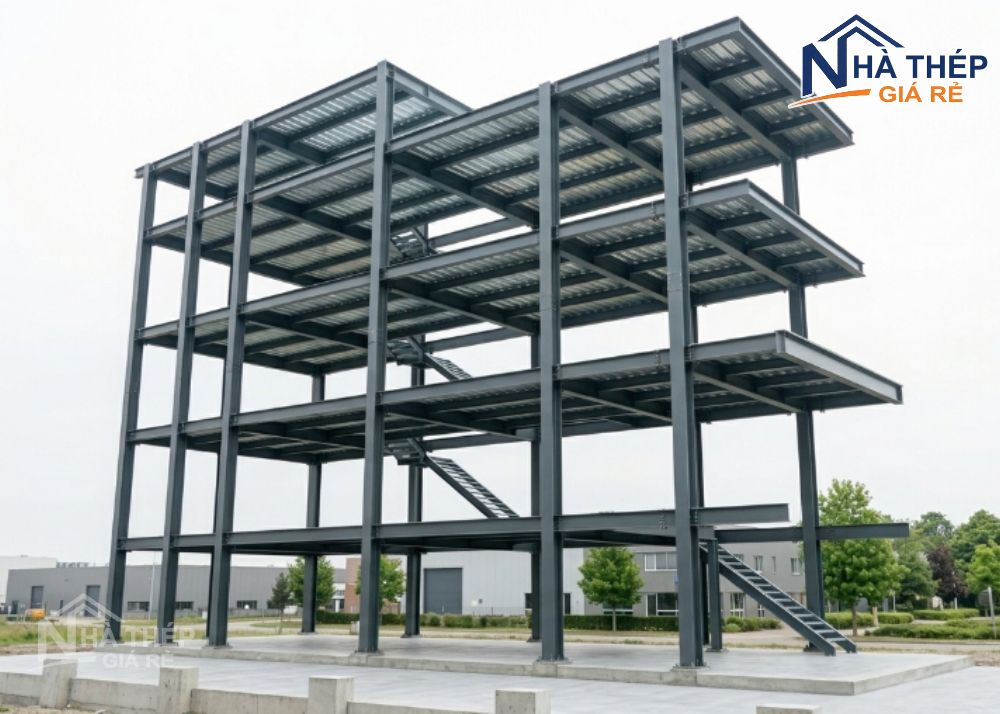 Báo giá thi công nhà khung thép 3 tầng chi tiết và mới nhất – Cập nhật đơn giá, chi phí và giải pháp xây dựng tối ưu