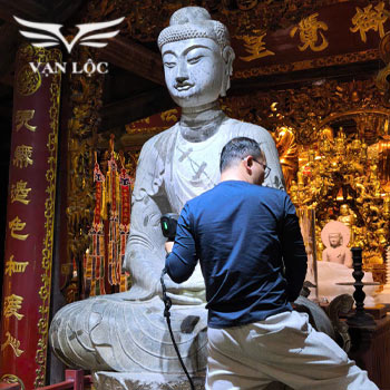 Dự án Quét mẫu/Scan tượng Phật Thích Ca tại chùa Phật Tích