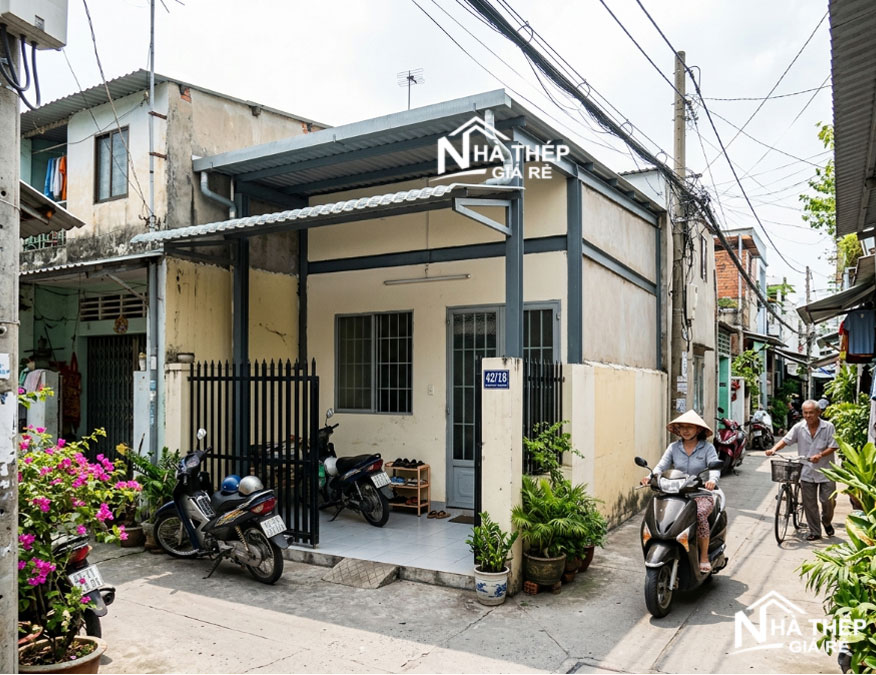 Nhà khung thép cấp 4