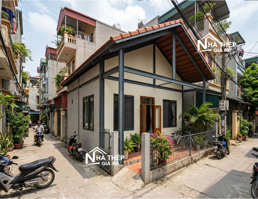 Nhà khung thép cấp 4