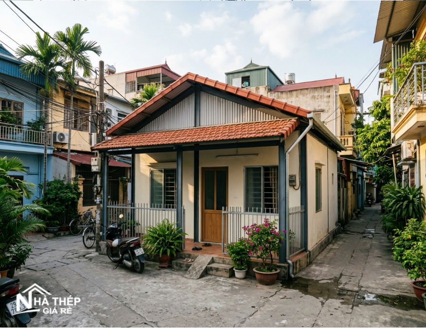 Nhà khung thép cấp 4